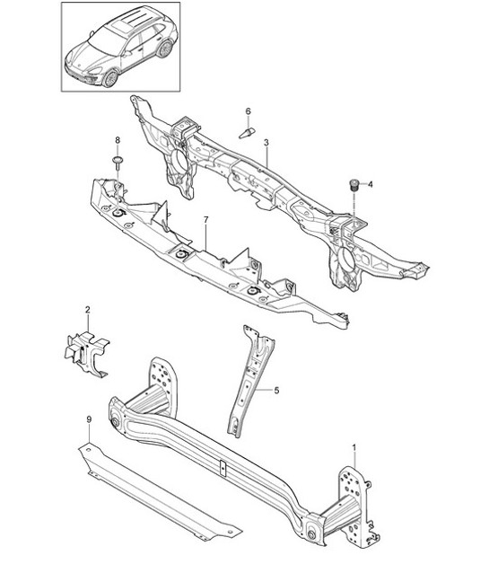 Diagram 802-030 Porsche Cayman 987C / 981C (2005-2016) Body