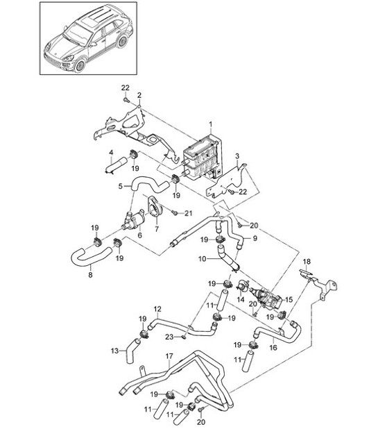 Diagram 813-017 Porsche Cayenne 9PA1 (957) 2007-2010 Body