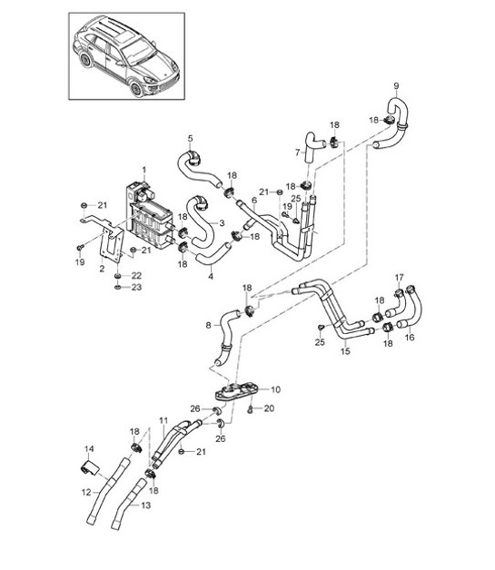 Diagram 813-018 Porsche Cayenne 92A (958) 2010-2017 Body