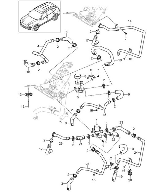 Diagram 813-020 Porsche 9J1.1 Taycan Turbo 2020-24 