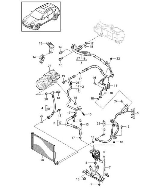 Diagram 813-065 Porsche 992.1 Turbo Cabriolet 3.8L 2020-24 