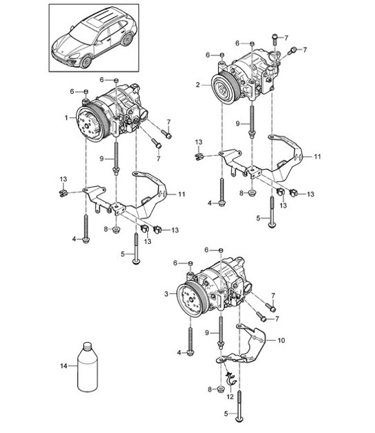 Diagram 813-072 Porsche 911 1978-1983 3.0L / SC Karosserie