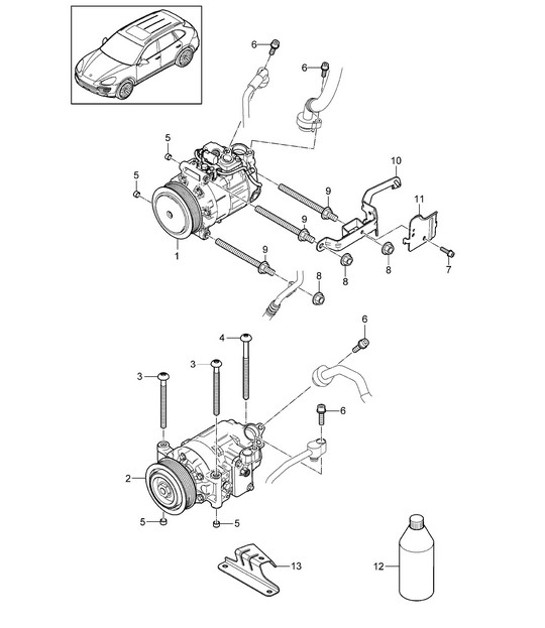 Diagram 813-073 Porsche Macan (95B) MK1 (2014-2018) Body