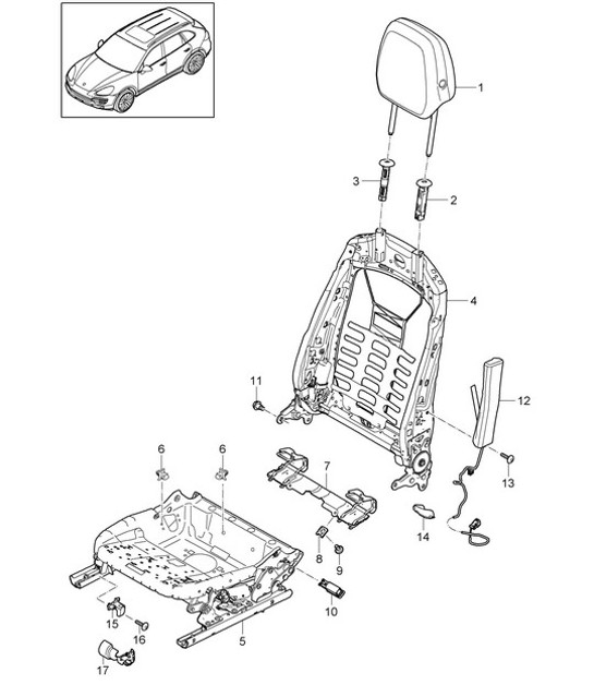 Diagram 817-025 Porsche 991 GT3 Cup 2016 Body