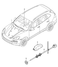 Telai elettrici / Vano motore / Cambio Cayenne 92A (958) >>2014