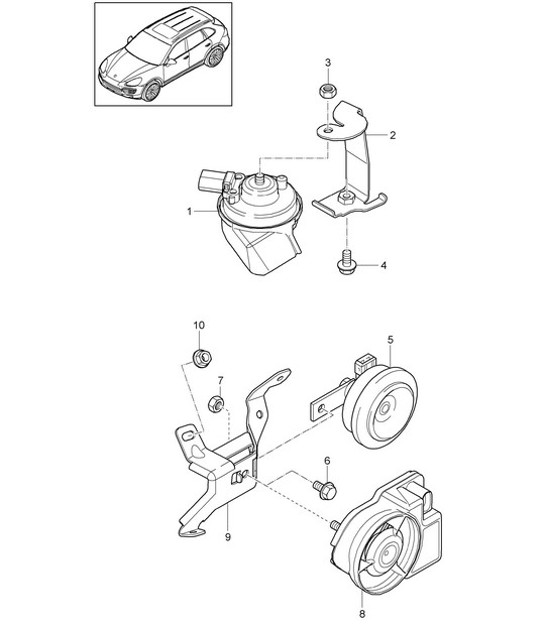 Diagram 903-000 Porsche 9J1.1 Taycan 2020-24 