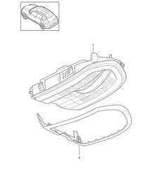 Console / Roof (see workshop manual) Cayenne 92A (958) 2017>>