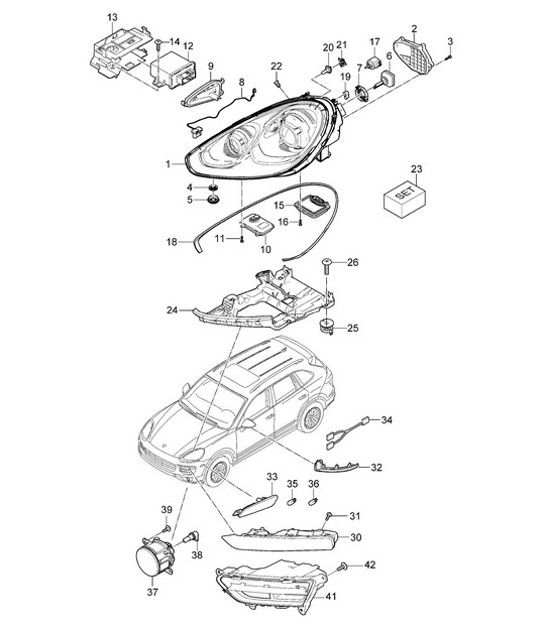 Diagram 905-003 Porsche 9J1.1 Taycan 2020-24 