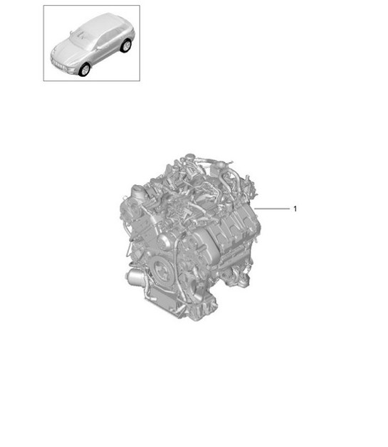 Diagram 101-000 Porsche 9YA Cayenne E-Hybrid V6 3.0L V6 (340Hp) 2018-23 