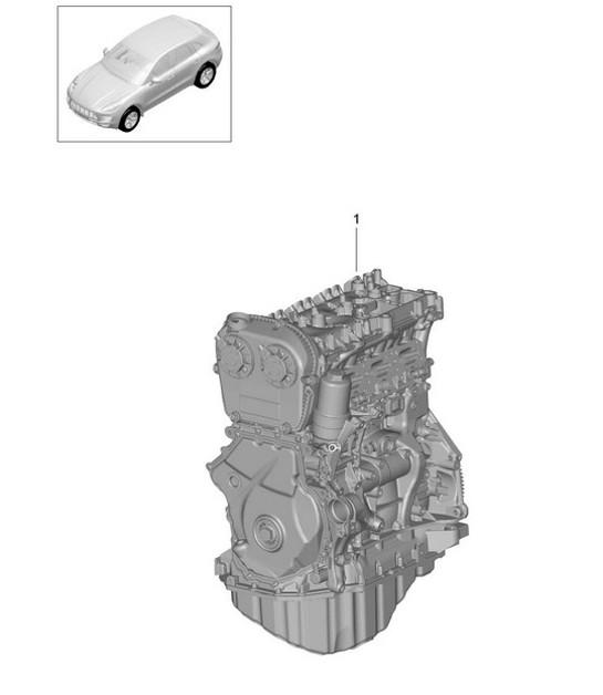 Diagram 101-025 Porsche Boxster 986/987/981 (1997-2016) Engine
