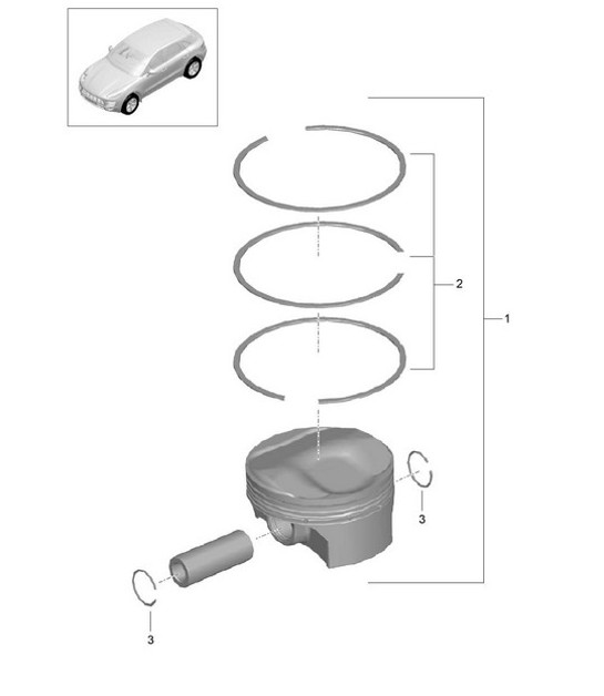 Diagram 102-030 Porsche Macan (95B) MK3 2022>> 引擎