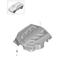 Tapa motor 95B.1 Macan 2014-18