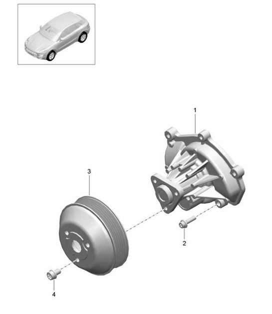 Diagram 105-005 Porsche Cayman GT4 3.8L 2015-16 Engine