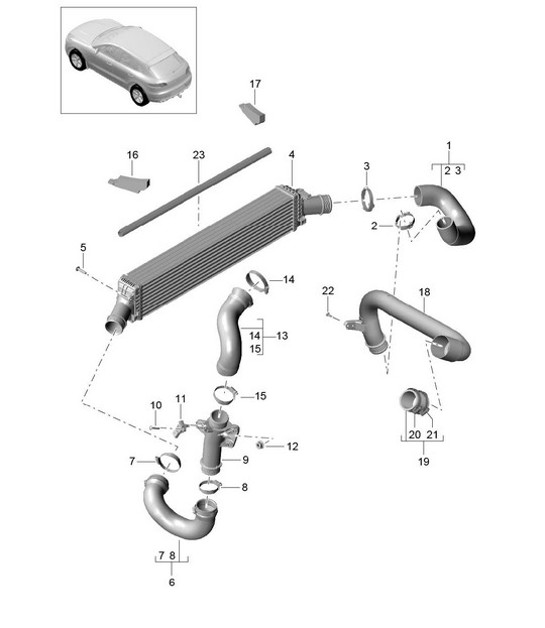 Diagram 107-073 Porsche 970.1 Panamera V6 3.6L 2WD 2009-13 Motor