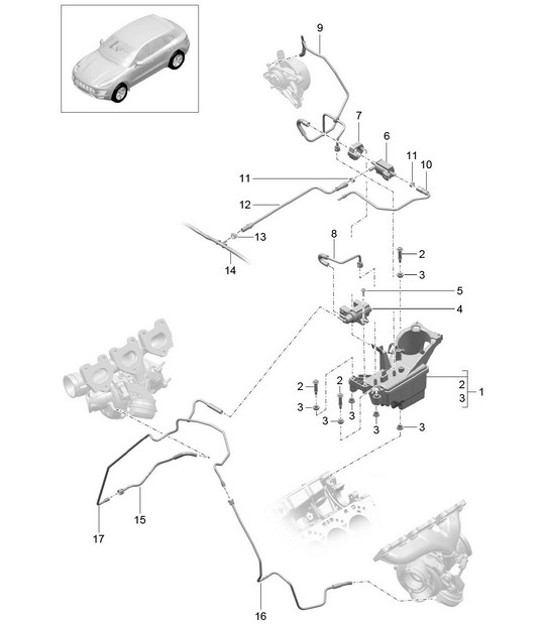 Diagram 107-083 Porsche Boxster 718 (982) 2017>> Engine