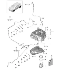 Uitlaatgasbehandelingssysteem (Model: CTBA,CTBB, CTBC+ PR:2G0,1E9) 95B.1 Macan 3.0L Diesel 2014-18