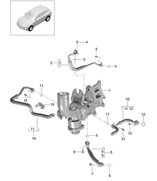 Diagram 202-090 Porsche 911 & 912 (1965-1989) Fuel System, Exhaust System