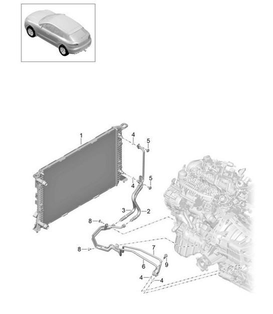 Diagram 360-020 Porsche Cayman 718C (982C) 2017>> Transmission