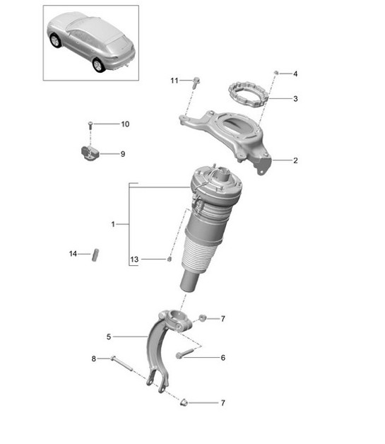 Diagram 402-005 Porsche 924S 2.5L 1986-87 