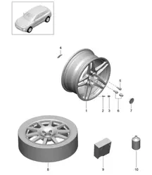 Roues / Pneus 95B.1 Macan 2014-18