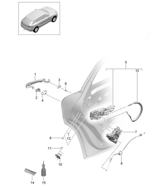 Diagram 804-015 Porsche 968 (1992-1995)  车身