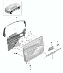Accessoires Panneau de porte AVANT 95B.1 Macan 2014-18