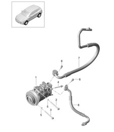 Kompressor / Klimaanlage R134A (PR:KK1) 95B.1 Macan 2014-18