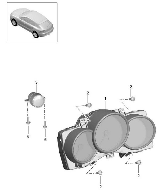 Diagram 906-000 Porsche 911 & 912 (1965-1989) Elektrische Ausrüstung