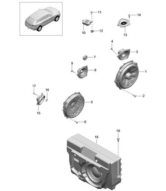 Diagram 911-005 Porsche Boxster 986 2.5L 1997-99 Elektrische Ausrüstung
