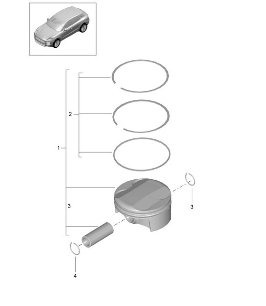 Diagram 102-320 Porsche 970.1 Panamera GTS V8 4.8L 2011-13 Engine