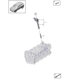 Testata cilindri / Bobina di accensione - PR:T2G - 95B (II / III) Macan 2.0L 2019 - 2024