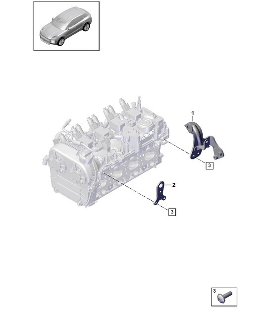 Diagram 103-075 Porsche Macan (95B) MK3 2022>> Engine