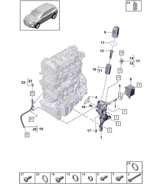 Diagram 104-120 Porsche 993 (911) C2S 1994-97 Moteur