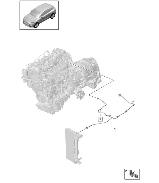 Diagram 105-165 Porsche Macan (95B) MK2 2019-2021 Motor