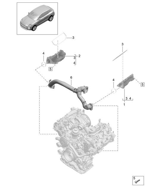 Diagram 107-110 Porsche 991 (911) MK2 2016-2019 Engine