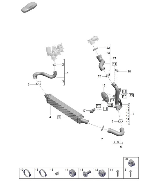 Diagram 107-260 Porsche Macan (95B) MK2 2019-2021 Engine