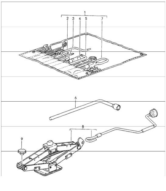 Diagram 001-00 Porsche 95B.1 Macan Petrol 2.0L (237Bhp) 2014-18 Accessoires et autres 