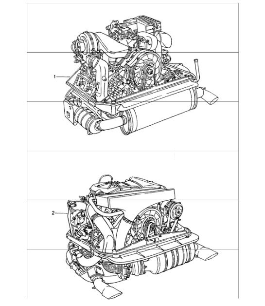 Diagram 101-00 Porsche 992.1 Turbo S 3.8L 2020-24 