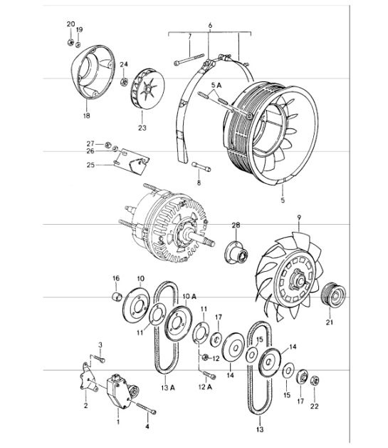 Diagram 105-00 Porsche 911 1978-1983 3.0L / SC 引擎