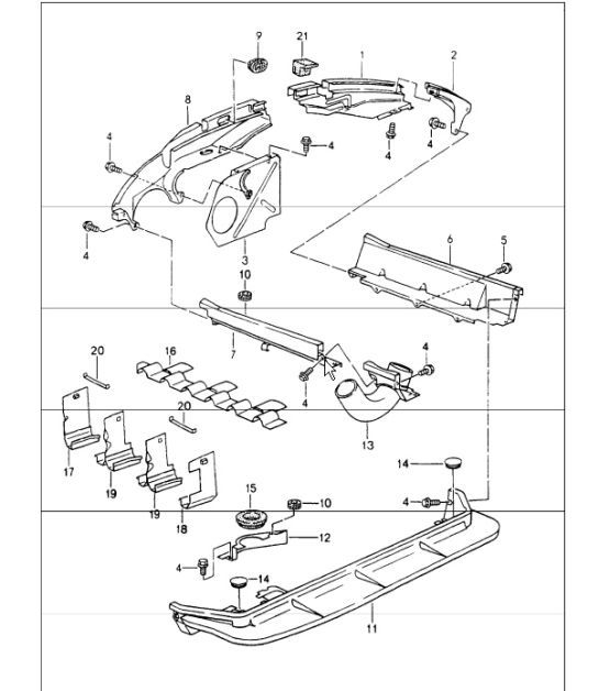 Diagram 105-12 Porsche 997 MK1 GT3 / GT3 RS 2007-09 Engine