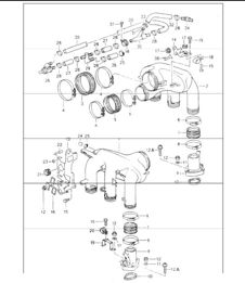 l-jetronic: intake distributor 964  M64.01/02/03 1989-94