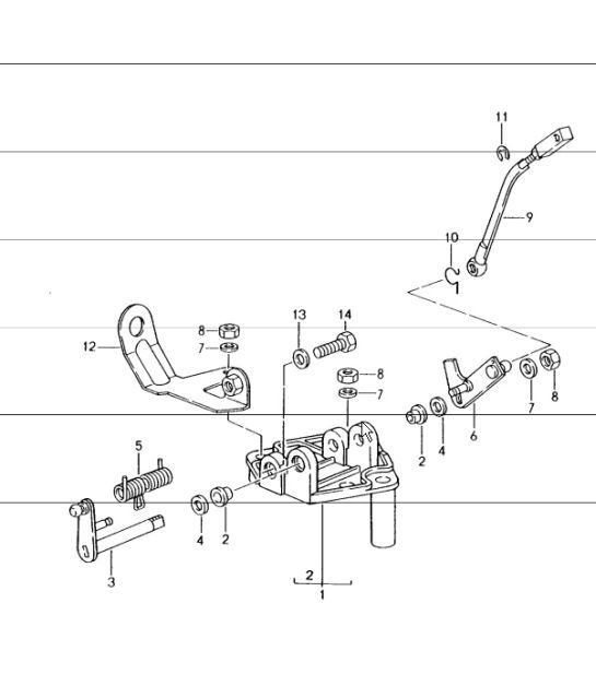 Diagram 107-12 Porsche Cayman 987C / 981C (2005-2016) Motor