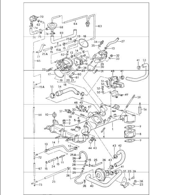 Diagram 107-20 Porsche 997 MK1 GT3 / GT3 RS 2007-09 Engine
