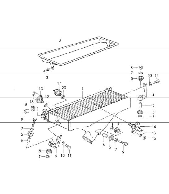 Diagram 107-45 Porsche 997 MK1 GT3 / GT3 RS 2007-09 Engine