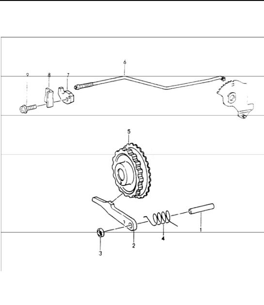 Diagram 320-04 Porsche 964 (911) (1989-1994) Overdragen