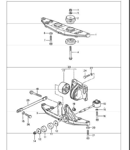 Diagram 370-00 Porsche 997 MK1 Carrera 4 3.6L 2005-08 传播