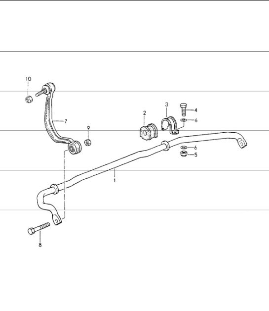 Diagram 402-05 Porsche 911 & 912 (1965-1989) Essieu avant, Direction 