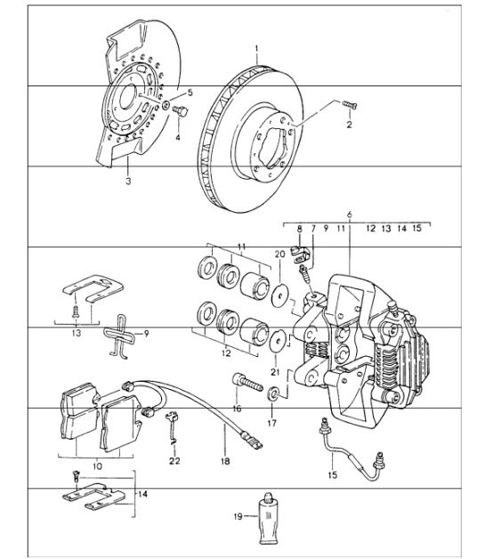 Diagram 602-00 Porsche Cayenne 92A (958) 2010-2017 Wheels, Brakes