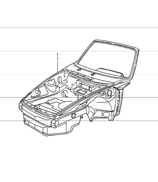Diagram 801-03 Porsche 968 (1992-1995) Body