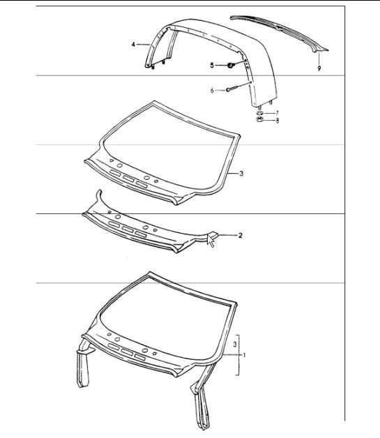 Diagram 801-33 Porsche Cayman GT4 3.8L 2015-16 Body
